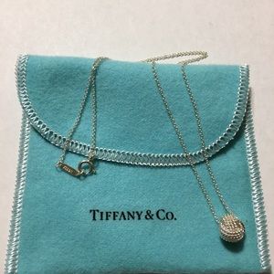 Authentic Tiffany& Co. Knot Pendant Necklace